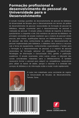 Formação profissional e desenvolvimento do pessoal da Universidade para o Desenvolvimento Formação profissional e desenvolvimento do pessoal da Universidade para o Desenvolvimento