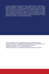 Politeness Strategies Instruction