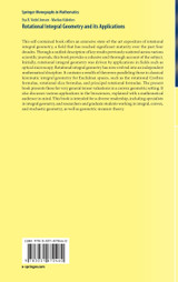 Rotational Integral Geometry and its Applications