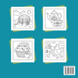 Pequeñas alegrías Libro para colorear con líneas gruesas y fáciles