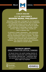 An Analysis of G.E.M. Anscombe's Modern Moral Philosophy An Analysis of G.E.M. Anscombe's Modern Moral Philosophy
