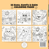 Cozy, Comfy & Calm Stress Relief Coloring Book