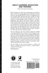 Adult Learners, Education and Training