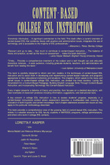 Content-Based College ESL Instruction