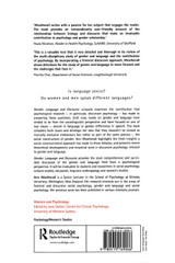 Gender, Language and Discourse