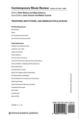 Traditions, Institutions, and American Popular Tradition