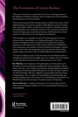 Formation of Critical Realism
