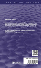 Lectures on Human and Animal Psychology (Psychology Revivals)