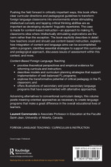 Content-Based Foreign Language Teaching