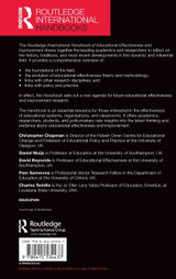 Routledge International Handbook of Educational Effectiveness and Improvement