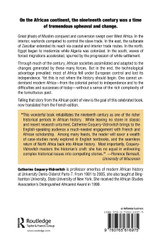 Africa and the Africans in the Nineteenth Century: A Turbulent History