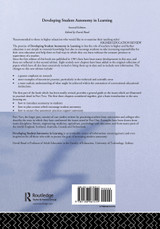 Developing Student Autonomy in Learning