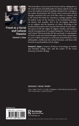 Freud as a Social and Cultural Theorist