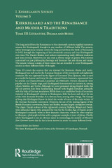 Volume 5, Tome III: Kierkegaard and the Renaissance and Modern Traditions - Literature, Drama and Music