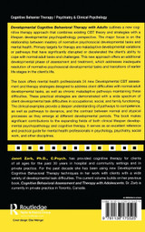 Developmental Cognitive Behavioral Therapy with Adults