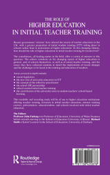 Role of Higher Education in Initial Teacher Training