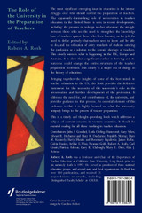Role of the University in the Preparation of Teachers