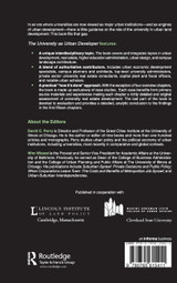 University as Urban Developer: Case Studies and Analysis
