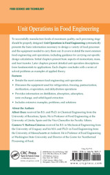 Unit Operations in Food Engineering