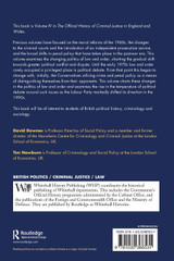 The Official History of Criminal Justice in England and Wales : Volume IV: The Politics of Law and Order by David Downes (Paperback)
