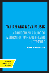 Italian Ars Nova Music