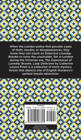 The Experience of Loveday Brooke, Lady Detective