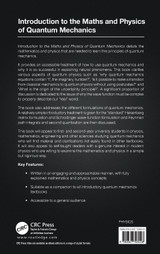 Introduction to the Maths and Physics of Quantum Mechanics