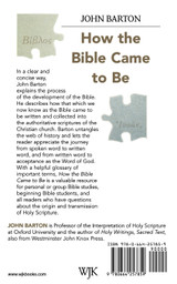 How the Bible Came to Be