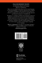Pali Buddhist Texts