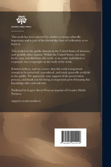 The University of Virginia Memoires of her Student-life and Professors