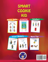 Smart Cookie Kid For 3-4 Year Olds Attention and Concentration Visual Memory Multiple Intelligences Motor Skills Book 4D