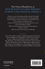 The Oxford Handbook of Witchcraft in Early Modern Europe and Colonial America The Oxford Handbook of Witchcraft in Early Modern Europe and Colonial America