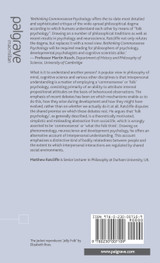 Rethinking Commonsense Psychology Rethinking Commonsense Psychology