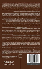 Disability and Difference in Global Contexts