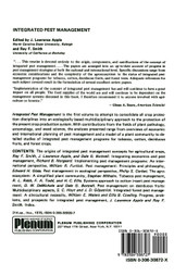 Insecticide Biochemistry and Physiology