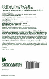 Autism in Adolescents and Adults