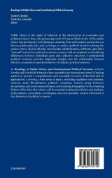 Readings in Public Choice and Constitutional Political Economy Readings in Public Choice and Constitutional Political Economy