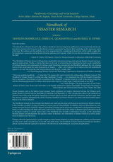 Handbook of Disaster Research