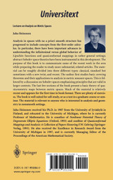 Lectures on Analysis on Metric Spaces