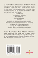 A Technical Guide for Performing and Writing Phase I Environmental Site Assessments A Technical Guide for Performing and Writing Phase I Environmental Site Assessments