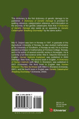 A Dictionary of Genetic Damage A Dictionary of Genetic Damage
