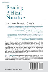 Reading Biblical Narrative Reading Biblical Narrative