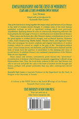 Jewish Philosophy and the Crisis of Modernity Jewish Philosophy and the Crisis of Modernity