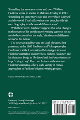 Faulkner and the Craft of Fiction
