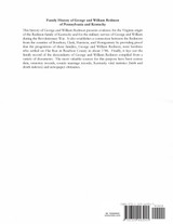 Family History of George and William Redmon of Pennsylvania and Kentucky