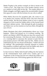 Mattie Prophet Mattie Prophet
