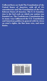 The Constitution of the United States of America and the Constitution of the Confederate States of America The Constitution of the United States of America and the Constitution of the Confederate States of America