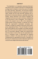 Alcohol and the Chosen Few