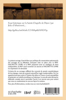 Essai historique sur la Sainte-Chapelle de Dijon