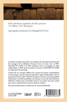 Petit catéchisme populaire du libre-penseur (5e édition)